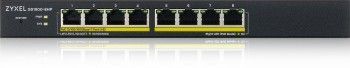 Serverid ZYXEL NETWORKS  ZYXEL GS1900-8HP V3, 8-PORT GBE L2 POE SMART SWITCH, 802.3AT, DESKTOP, FANLESS, 77 WATT (5Y WARRANTY)