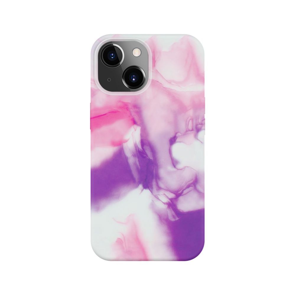 Tagakaaned Evelatus Apple iPhone 15 Plus Premium Silicone case Customized Print Purple