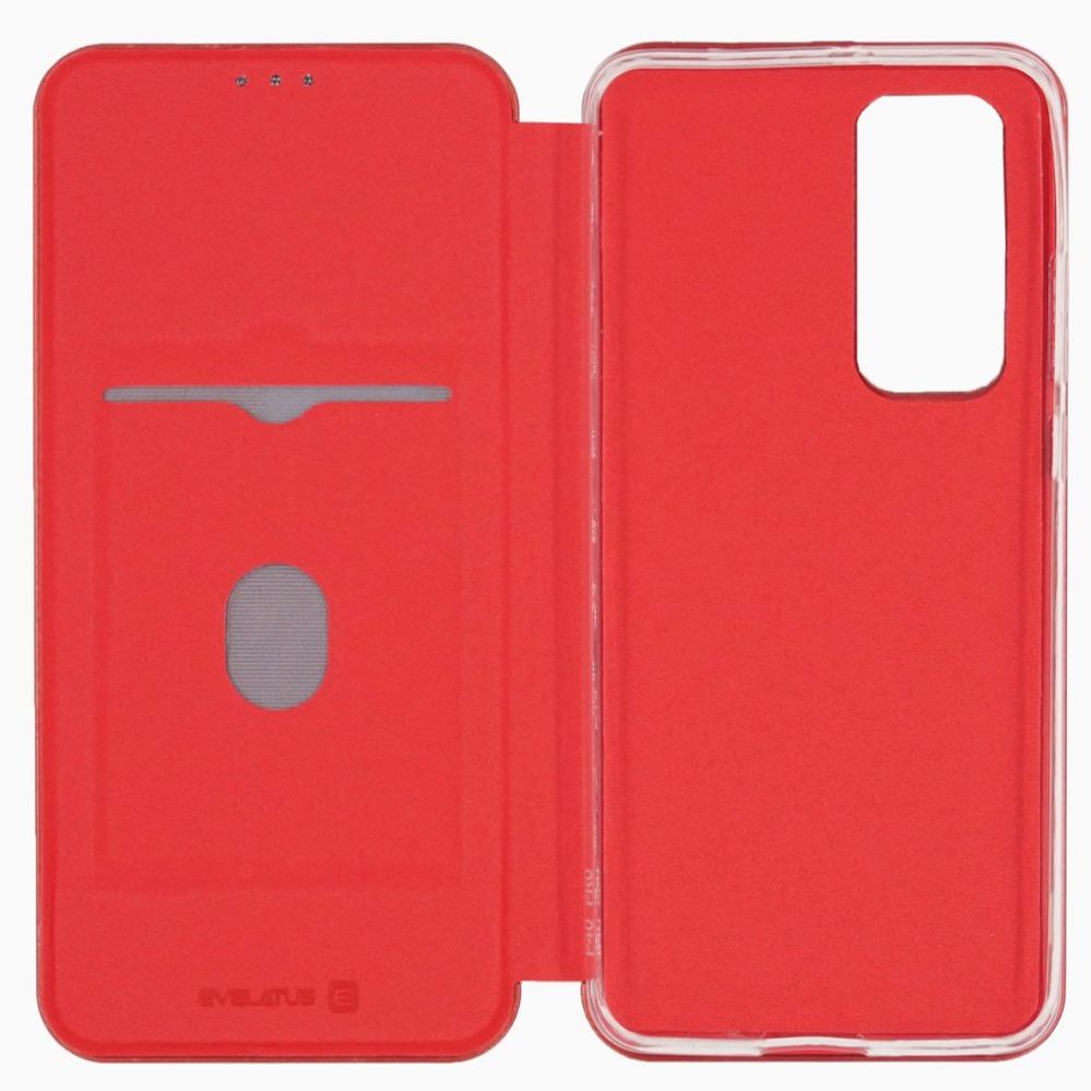 Kaaned - kaaned Evelatus Huawei P40 Book Case Wine Red