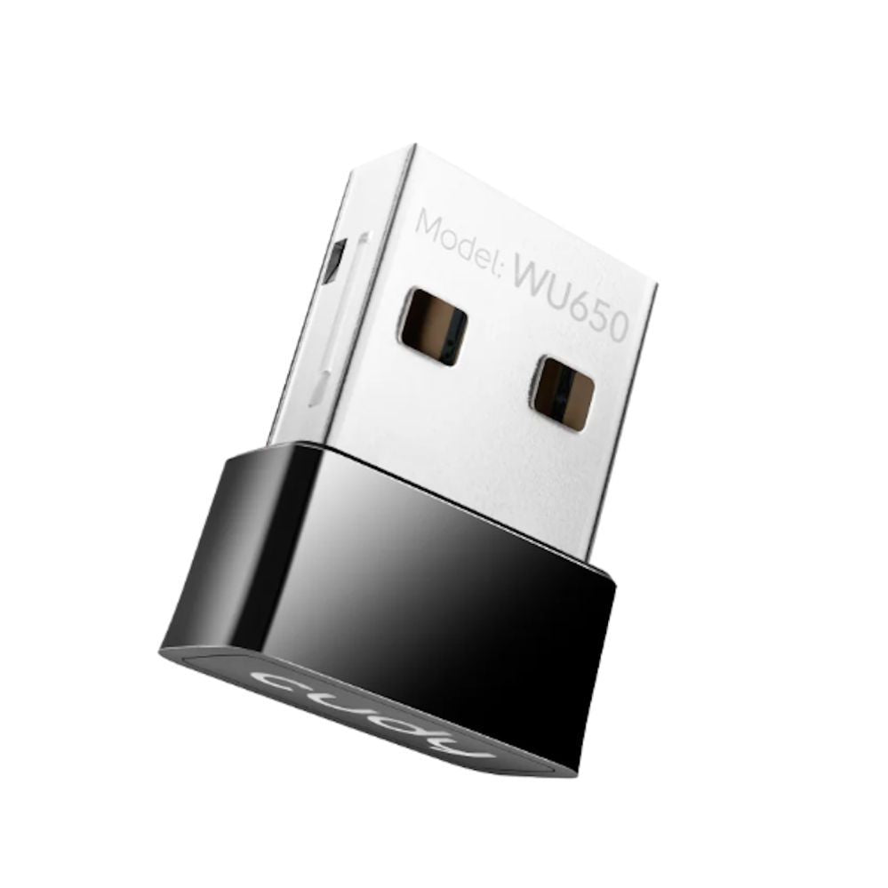 Ruuterid Cudy  WU650 AirNano AC650 Dual Band WiFi USB Adapter Nano Size USB 2.0 Plug and Play Black