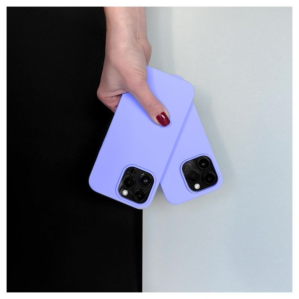 Back panel cover Evelatus Apple iPhone 14 Pro Max 6.7 Premium Soft Touch Silicone Case Light Purple
