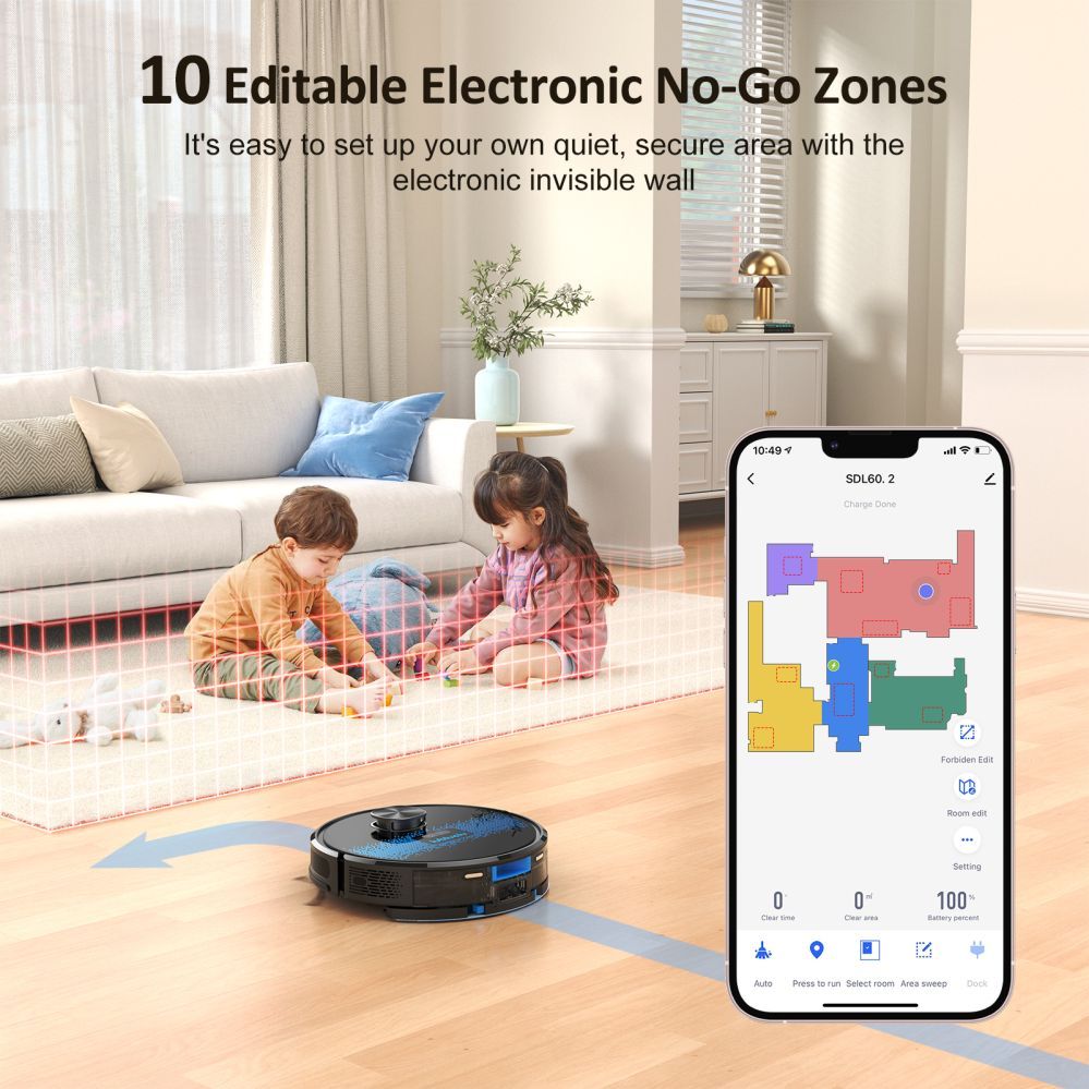 Vacuum cleaner Lubluelu  SL60D Cleaning Robot (Black)