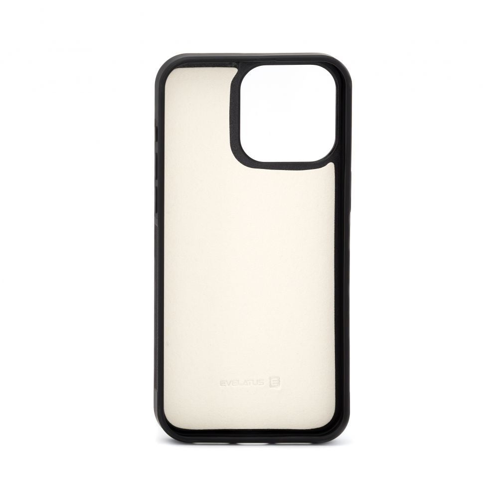 Чехол на заднюю панель Evelatus Apple iPhone 15 Pro Max Leather Case Zipper Design Flower White