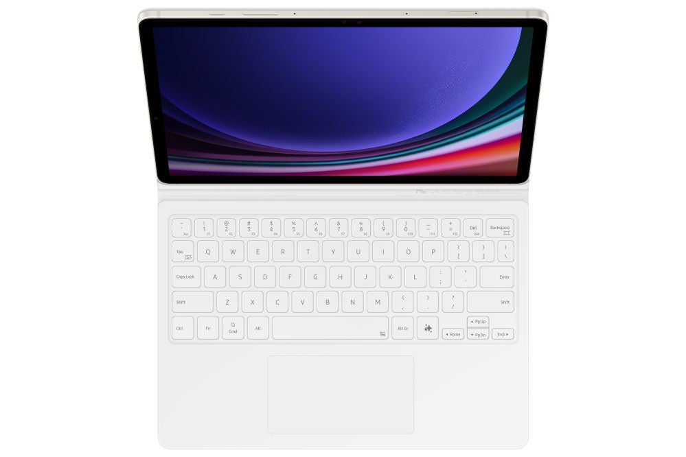 Чехол книжка Samsung  DX725UW Book Cover Keyboard Samsung Galaxy Tab S9/S9 FE/S10 FE/S10 Lite, White