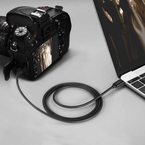 Muu telefoni lisavarustus Ugreen  Ugreen US242 USB-C (male) / mini USB (male) cable 1 m - black