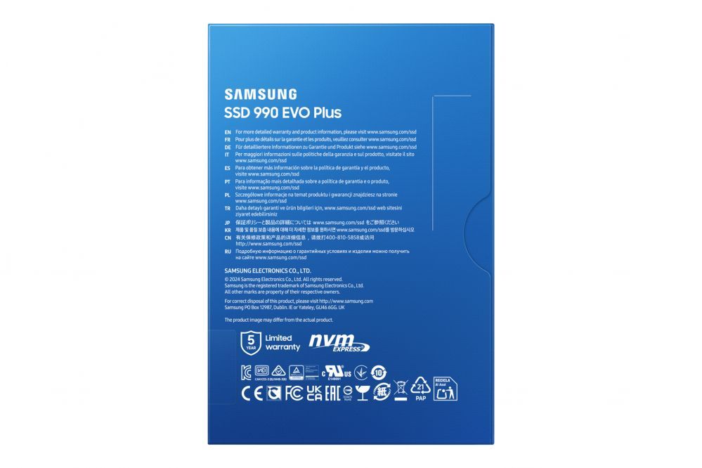 Hard drive SSD Samsung  SSD PCIE G5 M.2 NVME 4TB/990EVOPLUS MZ-V9S4T0BW