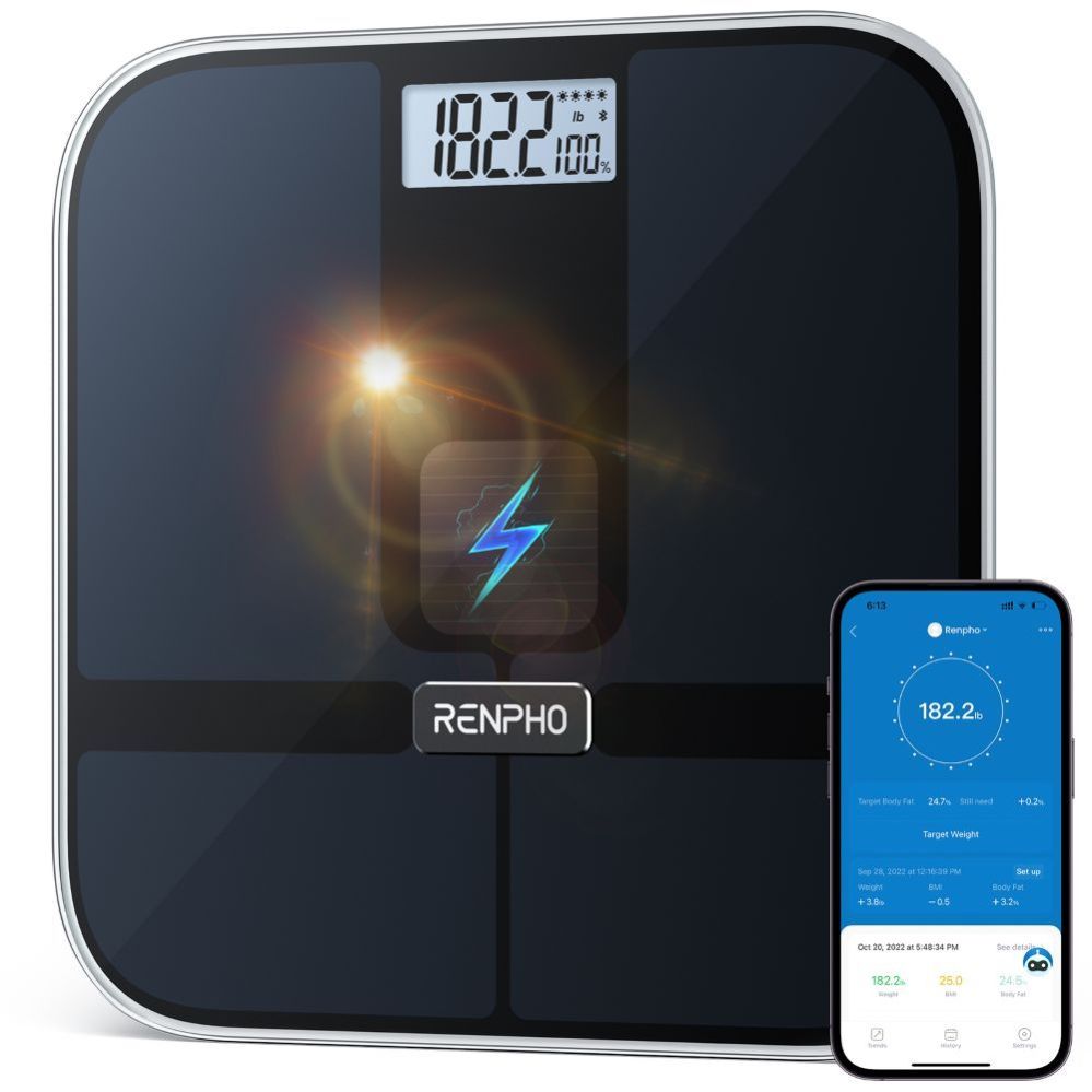 Напольные весы renpho  RENPHO Elis Solar 2 Smart Scale Black