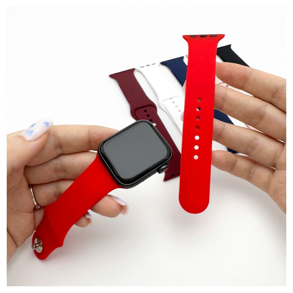 Rihm Evelatus  Evelatus Apple Watch 38/40/41mm Silicone Loop Watch Straps (132mm M/L) Blue