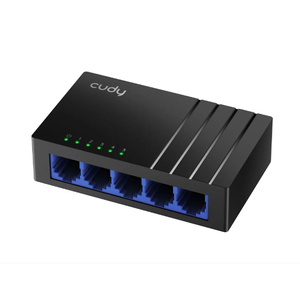 Роутер Cudy  GS105D NetSwitch 5-Port Gigabit Switch IGMP Snooping QoS Loop Prevention Plastic Case Black