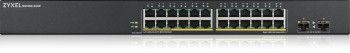 Серверы ZYXEL NETWORKS  ZYXEL GS1900-24HP V2, 24-PORT GBE L2 POE SMART SWITCH, RACKMOUNT, 170 WATT (5Y WARRANTY)