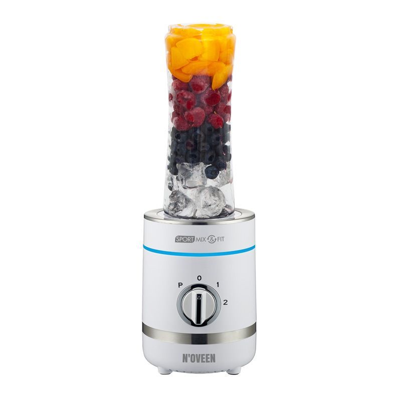 Измельчители iLike  Sport Blender 300W Ice Crushing + Pulse Grinder & 2x600ml Bottles LED BPA-Freev White