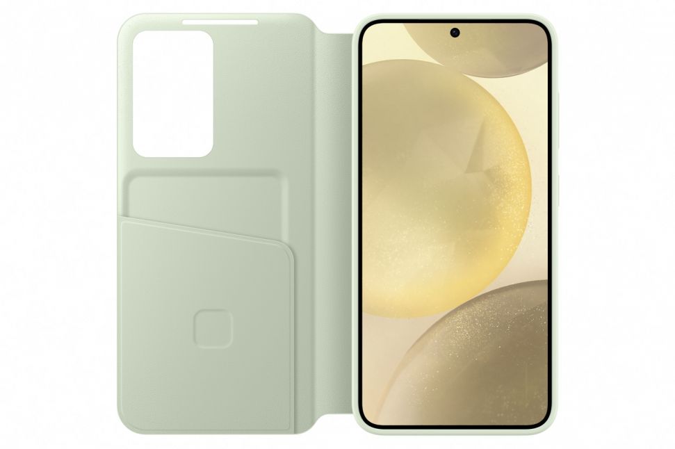 Back panel cover Samsung  ZS921CGE Smart View Wallet Case Samsung Galaxy S24, Light Green