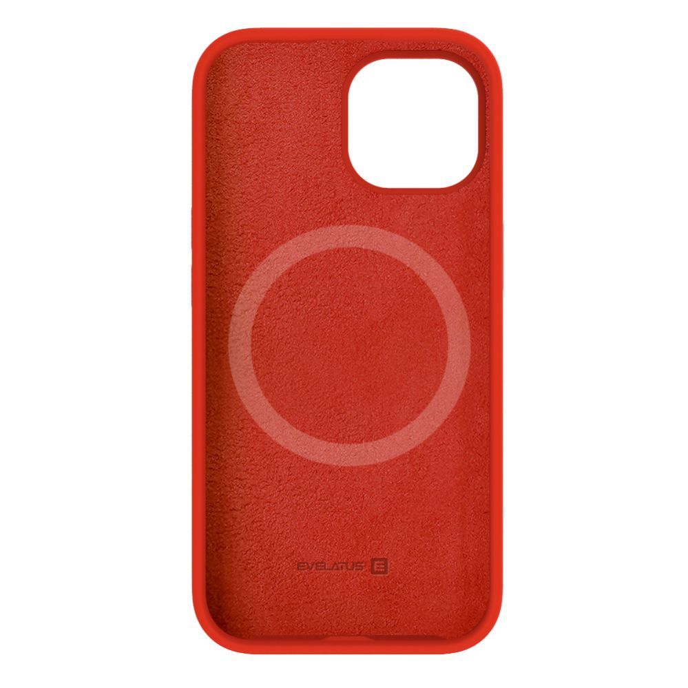 Чехол на заднюю панель Evelatus Apple iPhone 15 Premium Magsafe Soft Touch Silicone Case Red