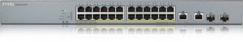 Серверы ZYXEL NETWORKS  ZYXEL GS1350-26HP, 26 PORT MANAGED CCTV POE SWITCH, LONG RANGE, 375W (1 YEAR NCC PRO PACK LICENSE BUNDLED) (5Y WARRANTY)