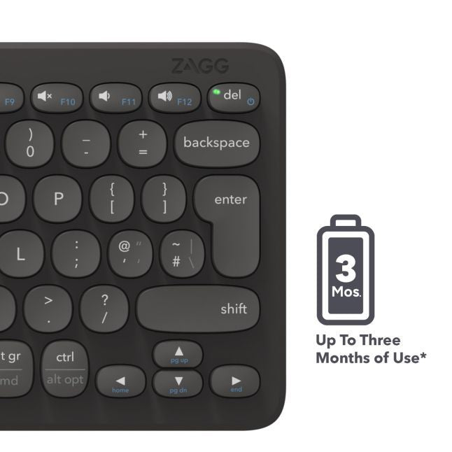 Other Computer Accessory Zagg  ZAGG Pro Keyboard 12 inch-Charcoal-UK (wireless charging on mat)