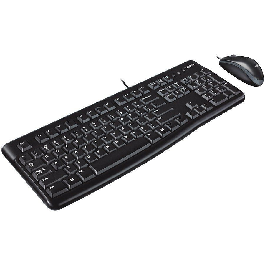 Computer keyboard Logitech  LOGITECH MK120 Corded Combo - BLACK - USB - US INT'L