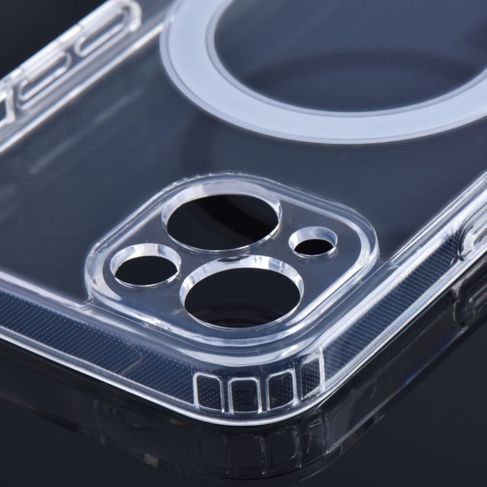 Tagakaaned iLike Apple Case for iPhone 16 PRO Clear Mag Cover (STR) compatible with MagSafe transparent