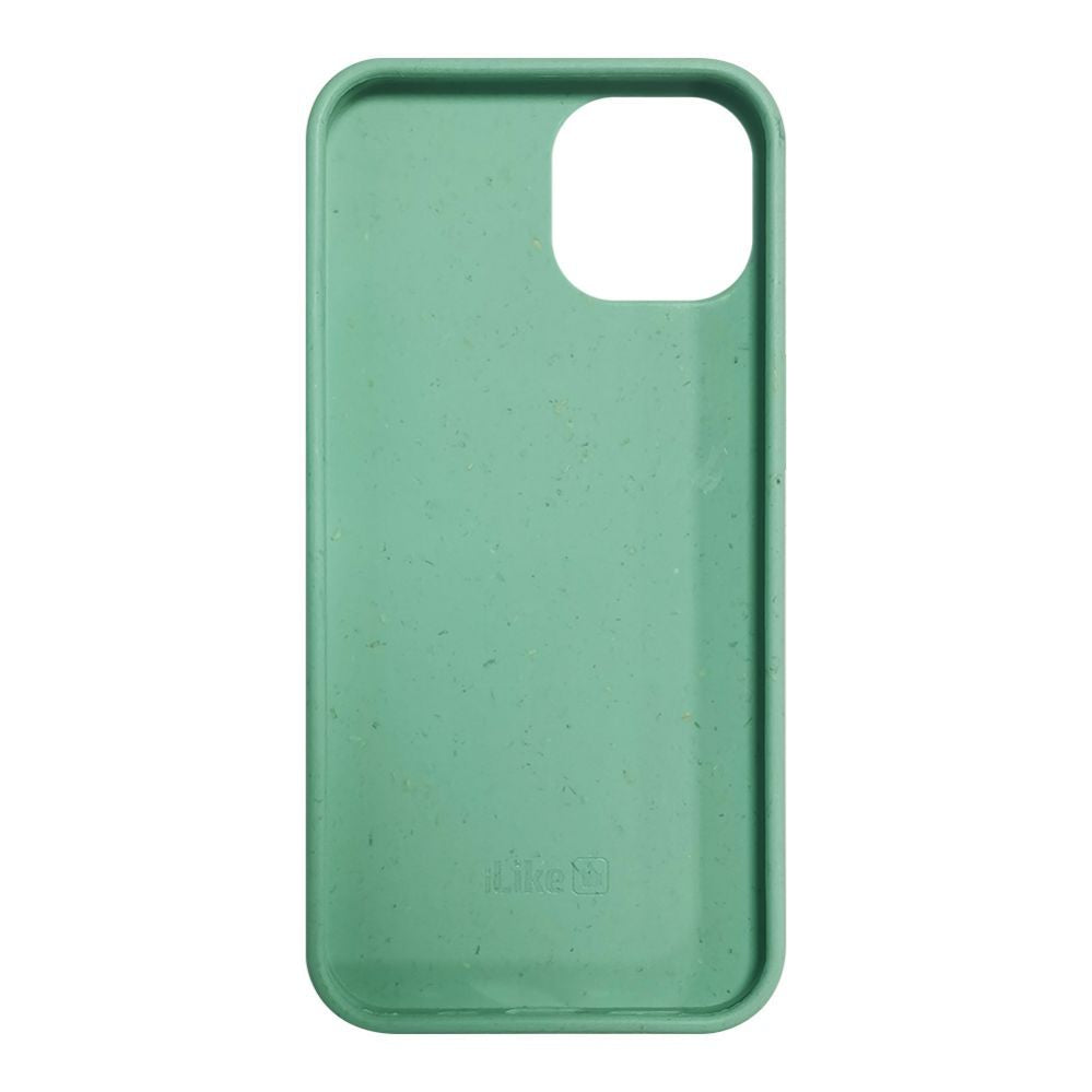 Чехол на заднюю панель iLike Apple iPhone 14 Silicone plastic case Eco Print Design Flower Green