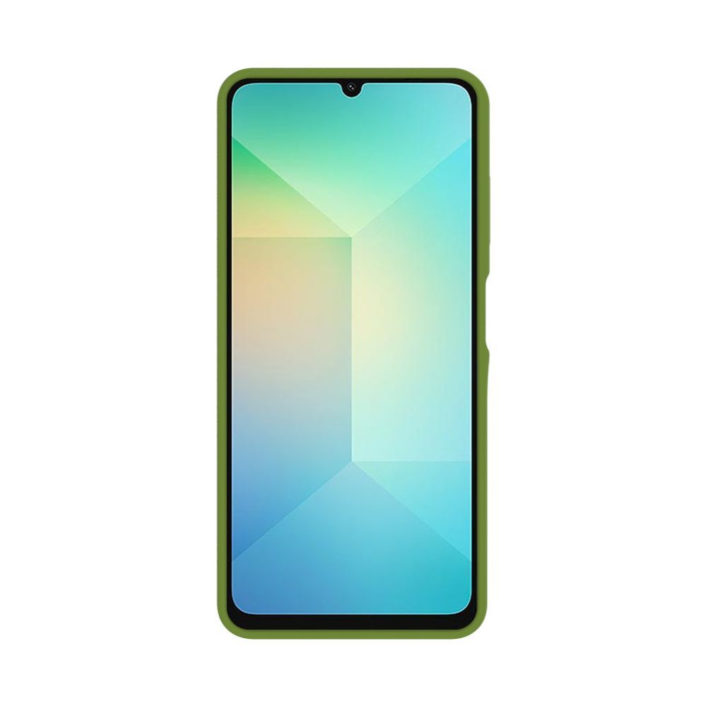 Back panel cover Evelatus Samsung Galaxy A06 5G Premium Magnetic Soft Touch Silicone Case Army Green