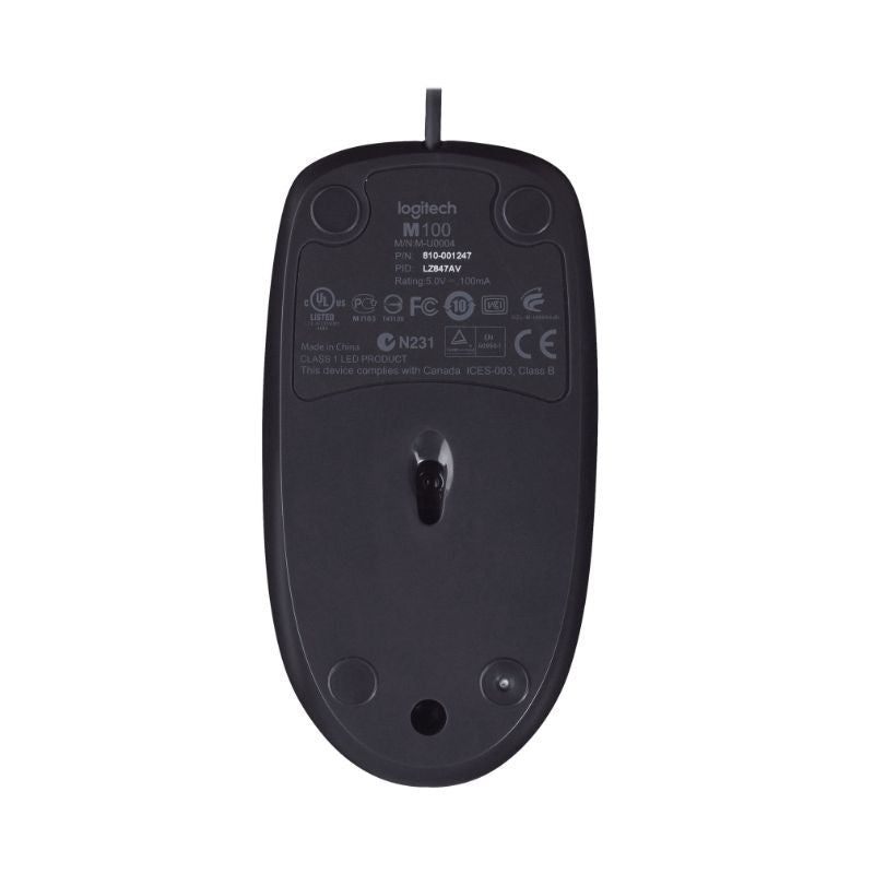 Компьютерная мышь Logilink  Logitech M100 black USB