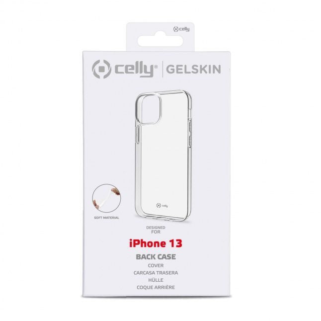 Back panel cover CELLY  CELLY Gelskin back cover Apple iPhone 13 Transparent