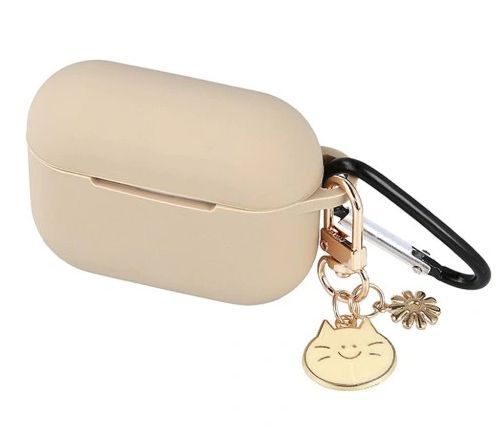 Headphone case iLike - Case for Airpods Pro 2 carmel with pendant