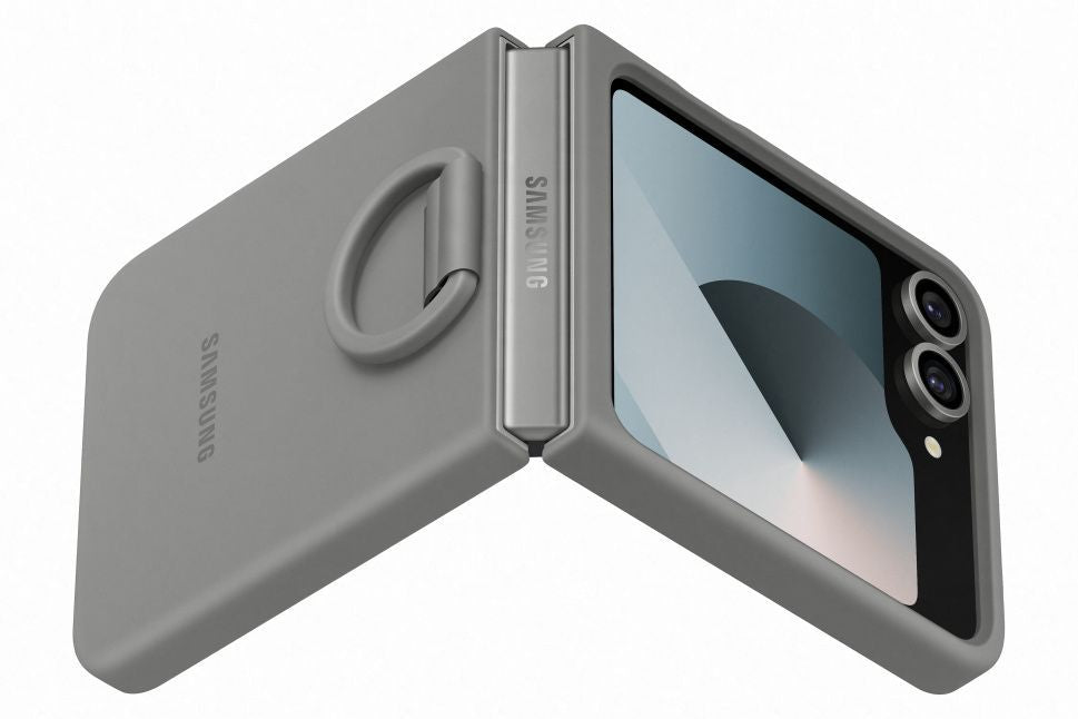 Back panel cover Samsung  PF741TJEGWW Silicone Case Samsung Galaxy Flip6, Gray