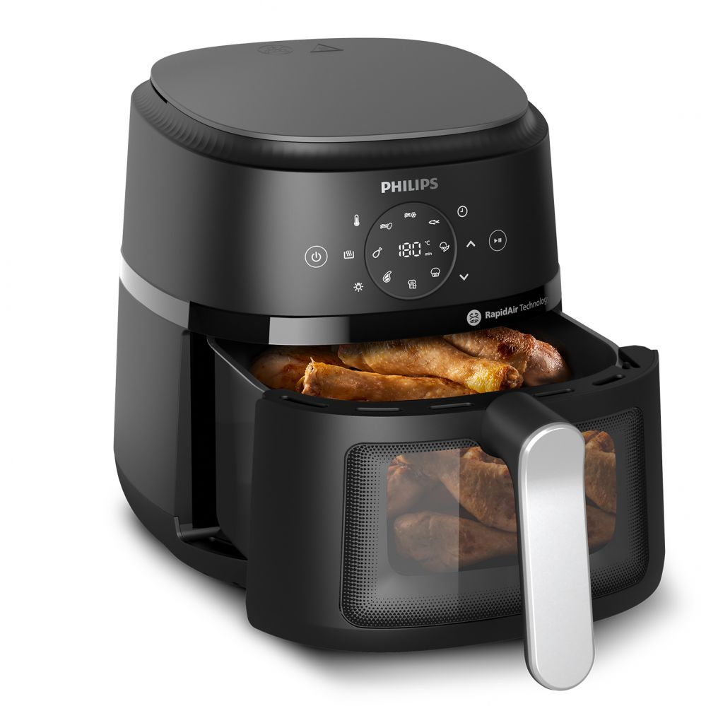 Table grill Philips  NA221/00 Airfryer, Capacity 4.2 L, Black/Silver