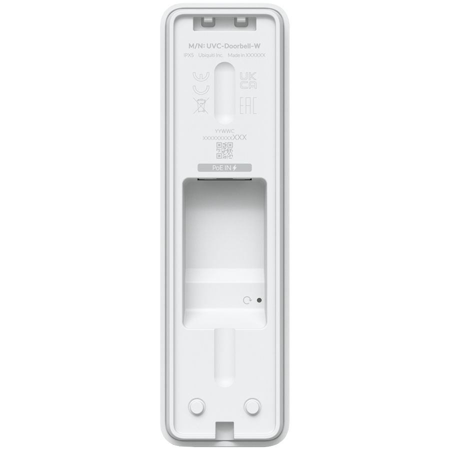 Webcam UBIQUITI  Ubiquiti Doorbell Lite - Compact PoE video doorbell with two-way audio and versatile mounting options, white.