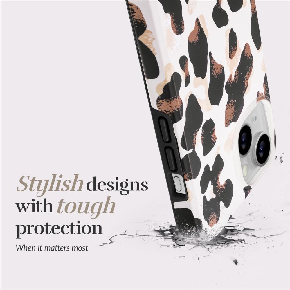 Back panel cover Mio  MIO Leopard Magsafe Compatible for iPhone 13/14/15