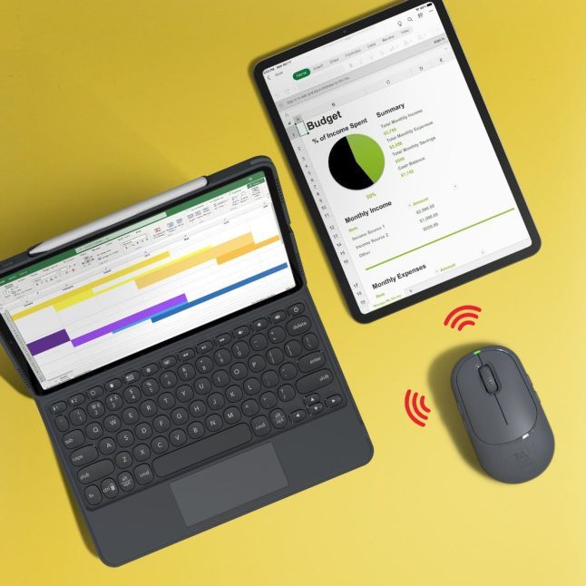 Other Computer Accessory Zagg  ZAGG-Promouse- Wireless Mouse & Wireless Charge Pad-Charcoal
