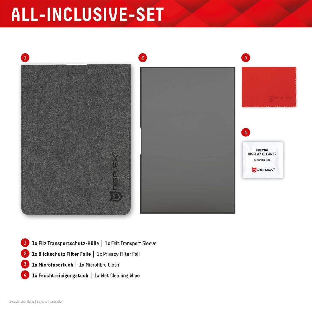 Защитное стекло displex  DISPLEX Privacy Safe Uni (Frameless) 13,3", 16:10