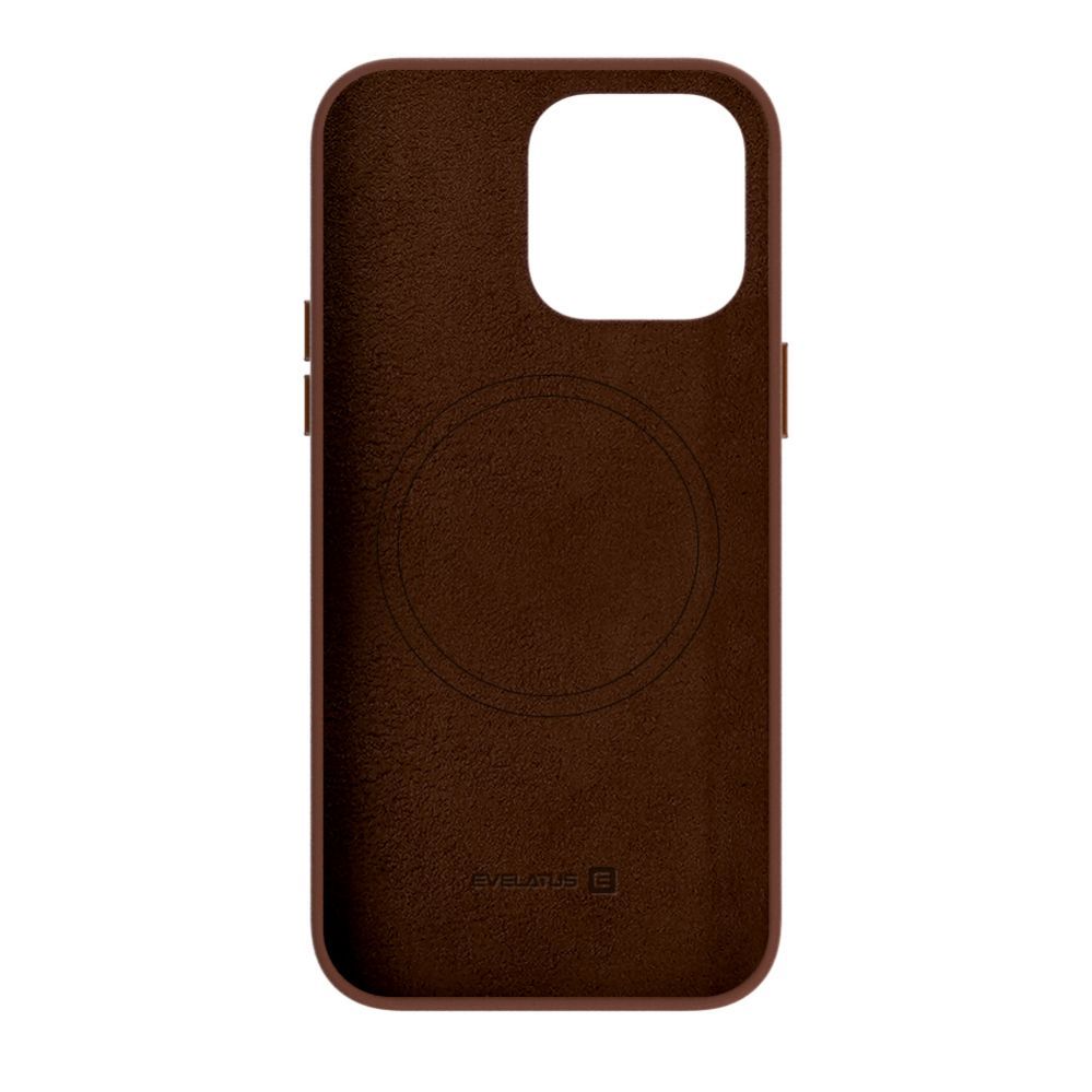 Чехол на заднюю панель Evelatus Apple iPhone 14 Pro Genuine Leather case with MagSafe Brown
