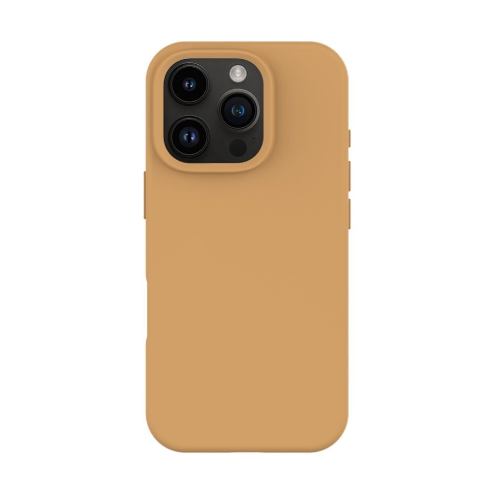 Back panel cover Evelatus Apple iPhone 16 Pro Max Premium Magsafe Soft Touch Silicone Case Desert Titanium