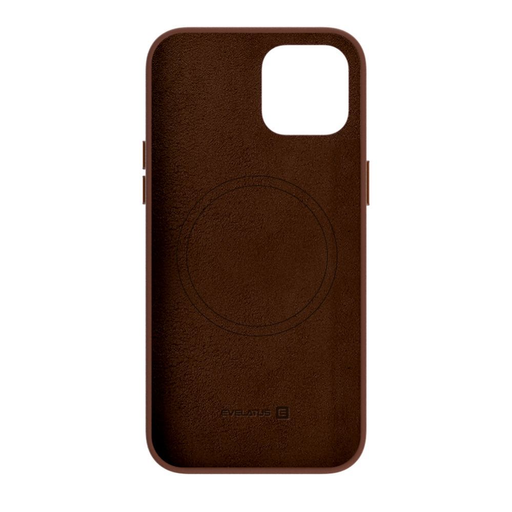 Чехол на заднюю панель Evelatus Apple iPhone 14 Genuine Leather case with MagSafe Brown