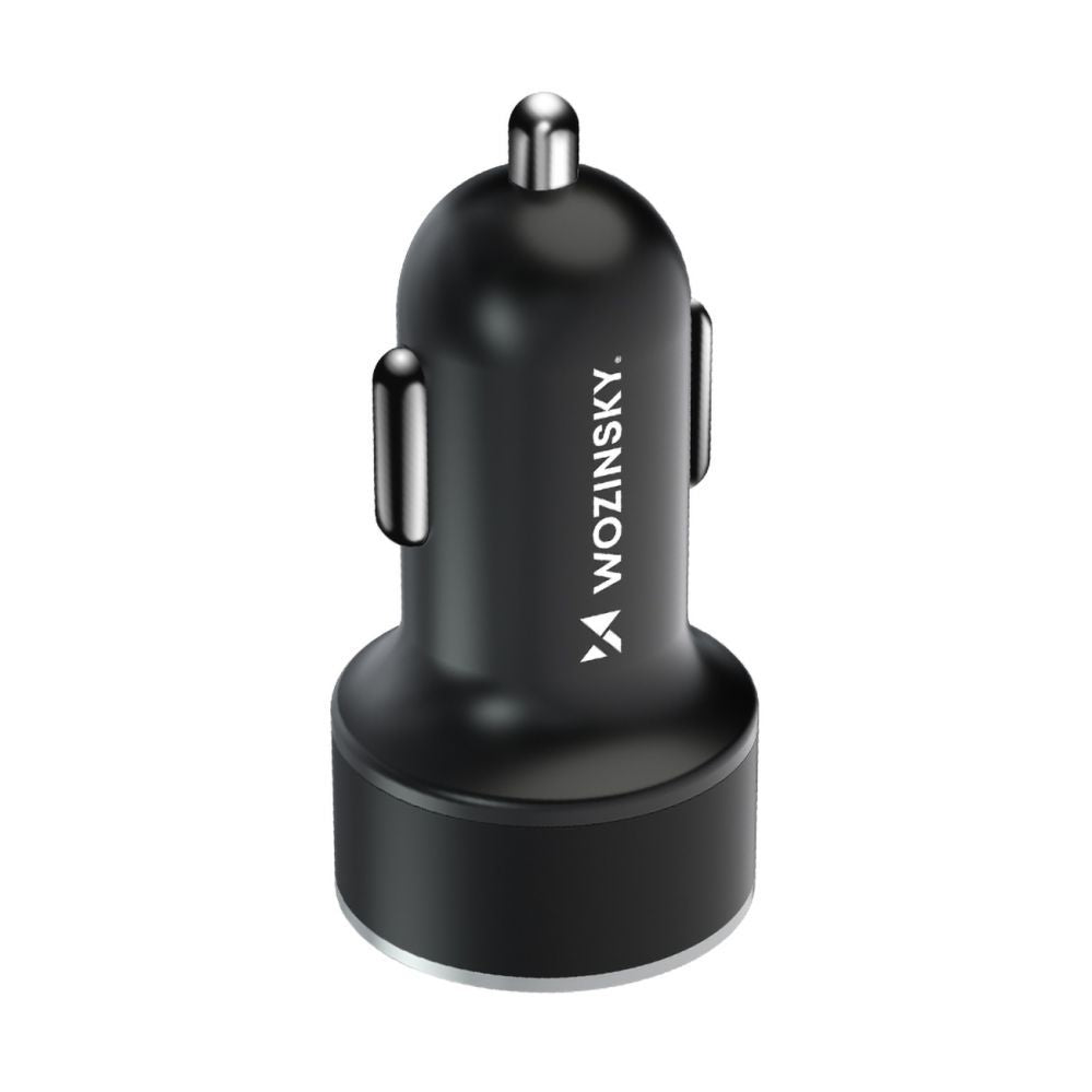 Adapter Wozinsky  Wozinsky WDCCAC USB-C USB-A 36W Car Charger - Black