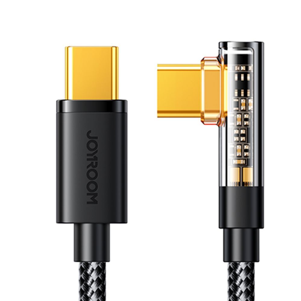 Cable Joyroom  Joyroom Gaming Cable S-CC100A6 USB-C (angled) / USB-C (straight) 100W 1.2m - black