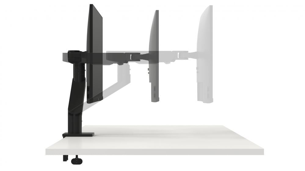 Кронштейн для телевизора Dell  Single Monitor Arm Desk Mount, MSA20, 19-38 ", Maximum weight (capacity) 10 kg, Black