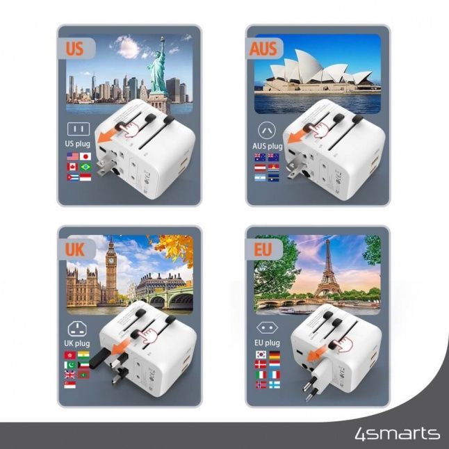 Adapter 4smarts Nomad World Travel Adapter 20W