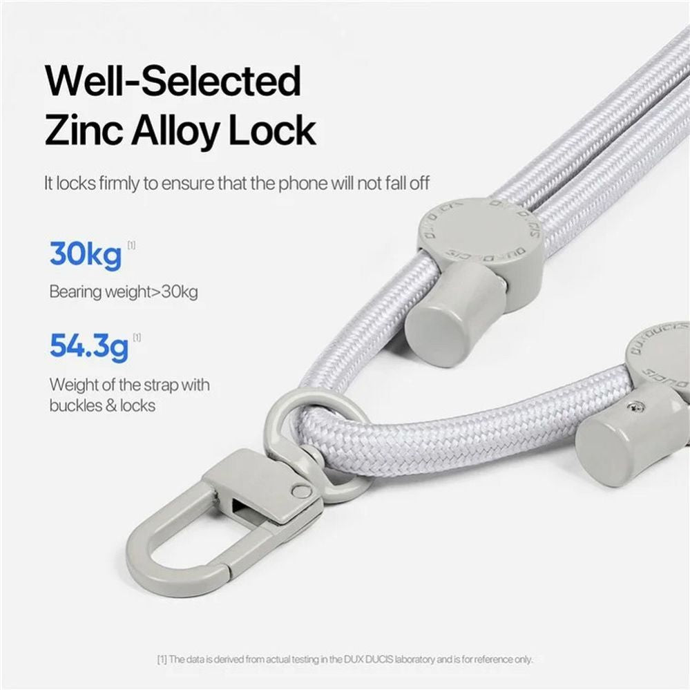 Ring Holder Dux Ducis Universal DUX DUCIS Plaz - cross-body phone strap - grey Grey