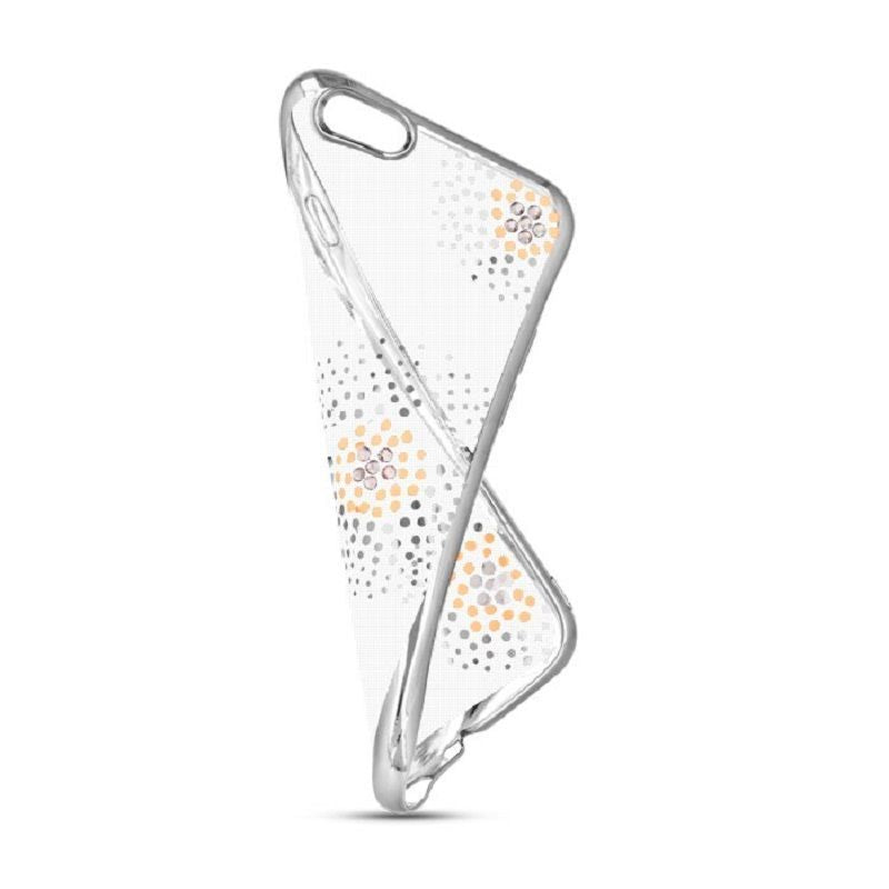 Чехол на заднюю панель Beeyo Sony E5 Flower Dots TPU Silver