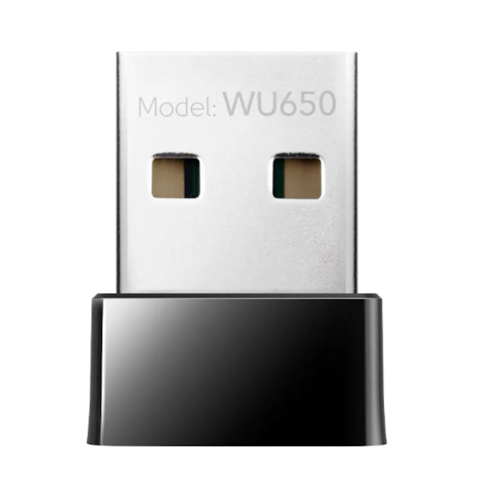 Ruuterid Cudy  WU650 AirNano AC650 Dual Band WiFi USB Adapter Nano Size USB 2.0 Plug and Play Black