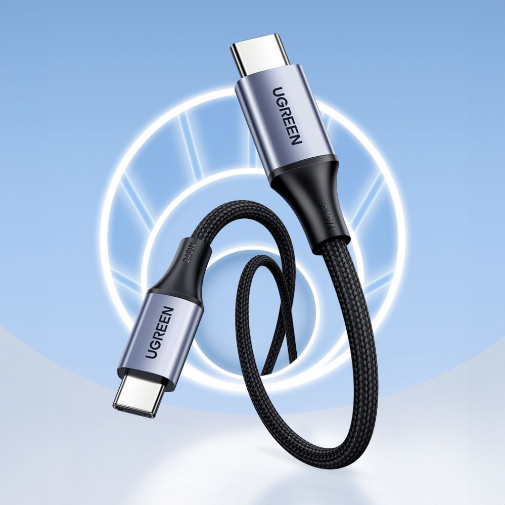 Muu telefoni lisavarustus Ugreen  Ugreen US535 USB-C / USB-C PD cable 240W 5A 1m - gray