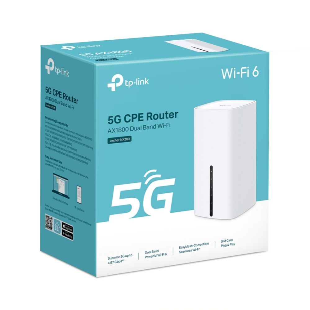 Routers TP-Link  WRL ROUTER 1800MBPS 1000M 3P/DUAL BAND ARCHER NX200