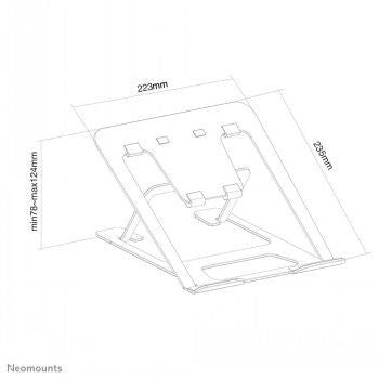 Other Computer Accessory NEOMOUNTS BY NEWSTAR NEWSTAR NOTEBOOK DESK STAND BLACK (ERGONOMIC)
