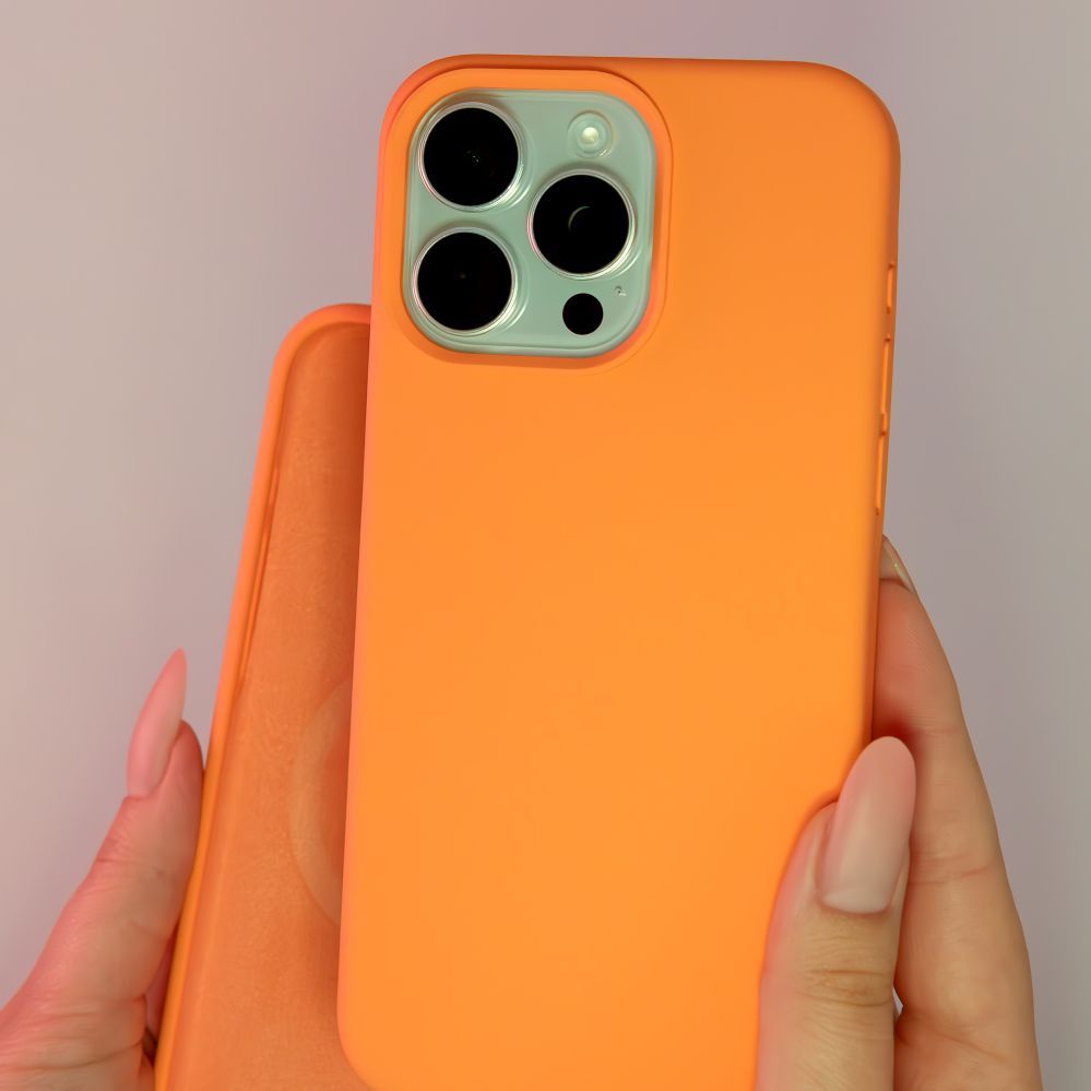 Чехол на заднюю панель Evelatus Apple iPhone 15 Pro Max Premium Magsafe Soft Touch Silicone Case New Function Orange