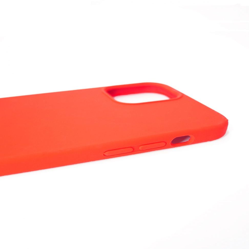 Back panel cover Evelatus Apple iPhone 12 Pro Max Premium Soft Touch Silicone Case Bright Red