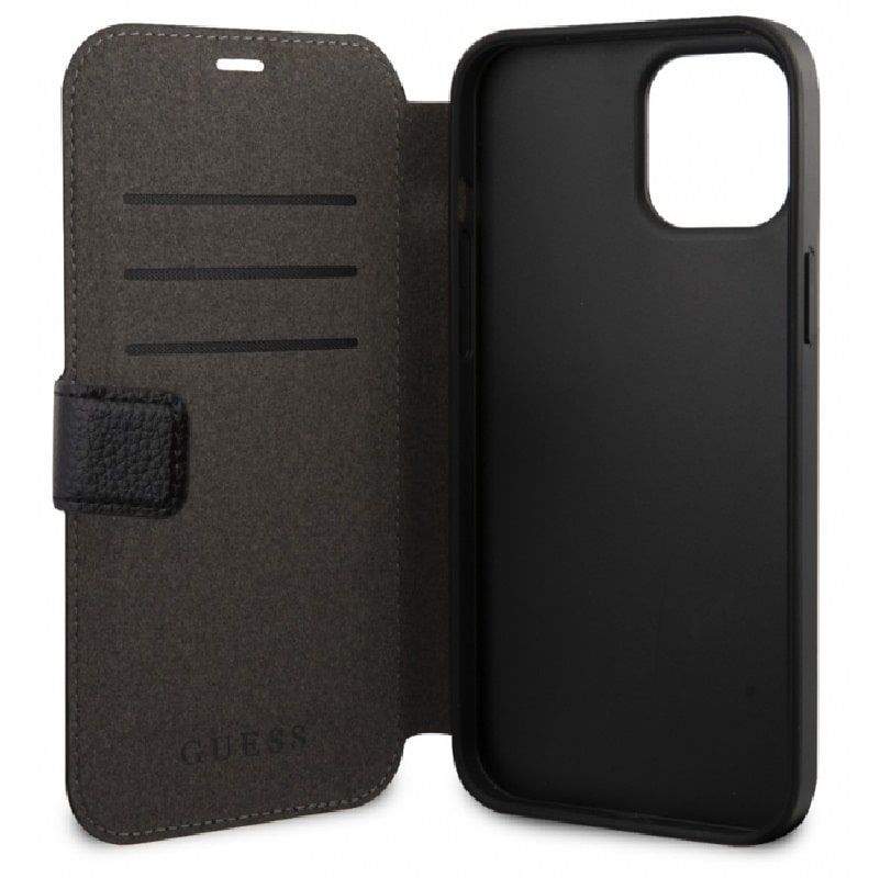 Book case Guess Apple iPhone 12/12 Pro Iridescent Book Case Black