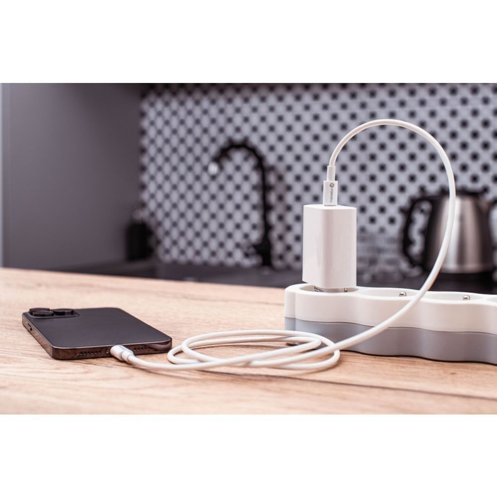 Cable Forcell  Cable USB C to USB C Forcell F-Energy QC4.0 PD 5A 100W 3 m C339 white