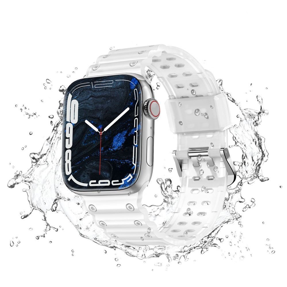 Back panel cover Hurtel - Strap Triple Protection for Apple Watch 42 / 44 / 45 / 49 mm band bracelet - transparent